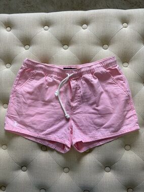 Women’s Polo Pink Drawstring Shorts-small
